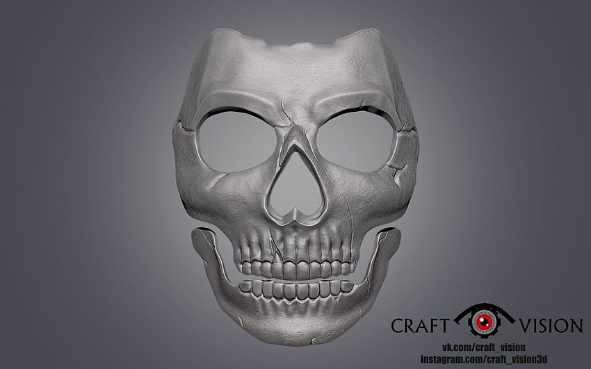 Ghost mask 3D print model, call of duty ghost mask HD wallpaper