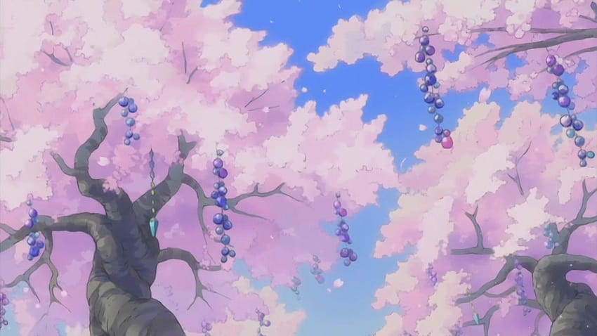 Pink Anime Scenery, pink anime aesthetic HD wallpaper