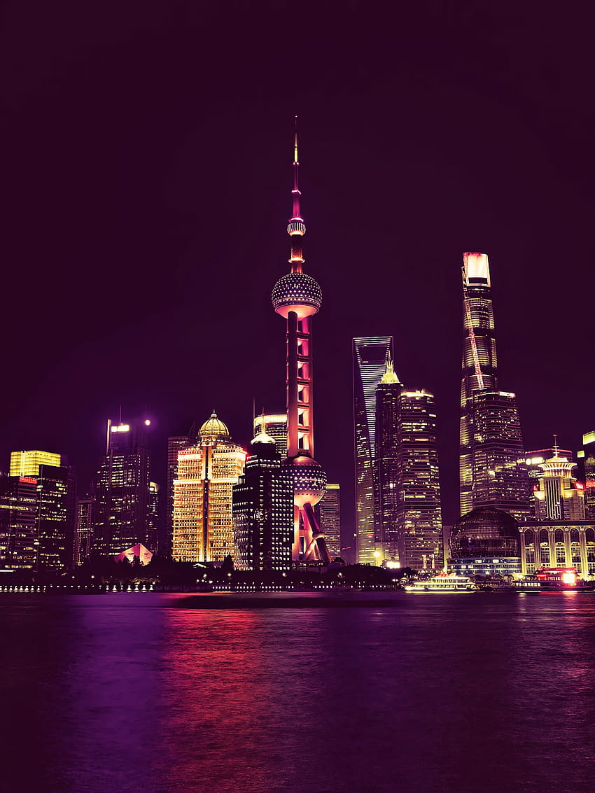 China Neon City Light Cityscape City [3840x2160] for your , Mobile & Tablet, phone city light HD phone wallpaper