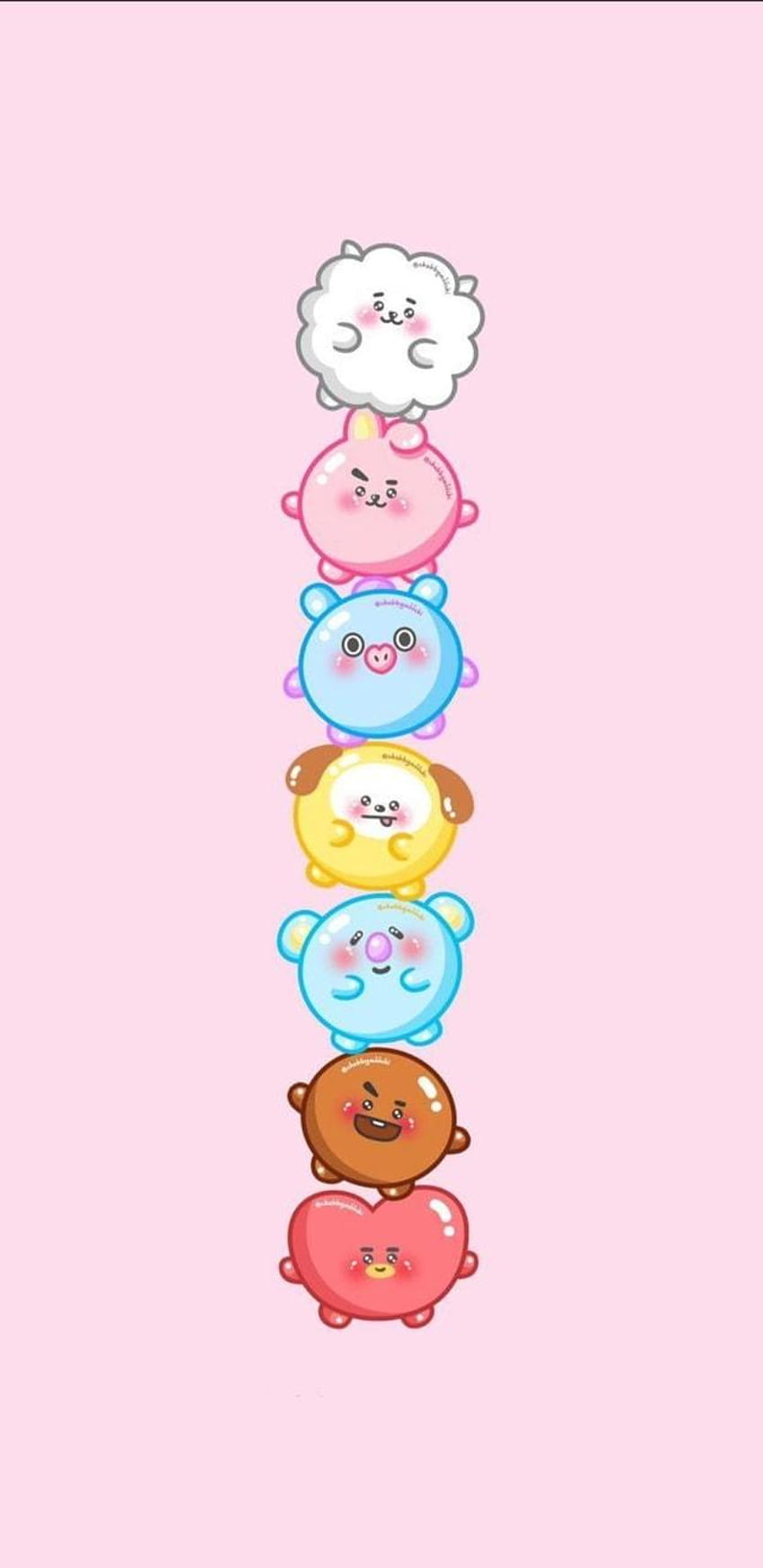 BT21 Backgrounds shared by Lamico, bt21 aesthetic HD phone wallpaper