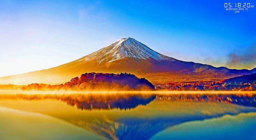 Monte Fuji, buscando entrada, escena de Fuji fondo de pantalla