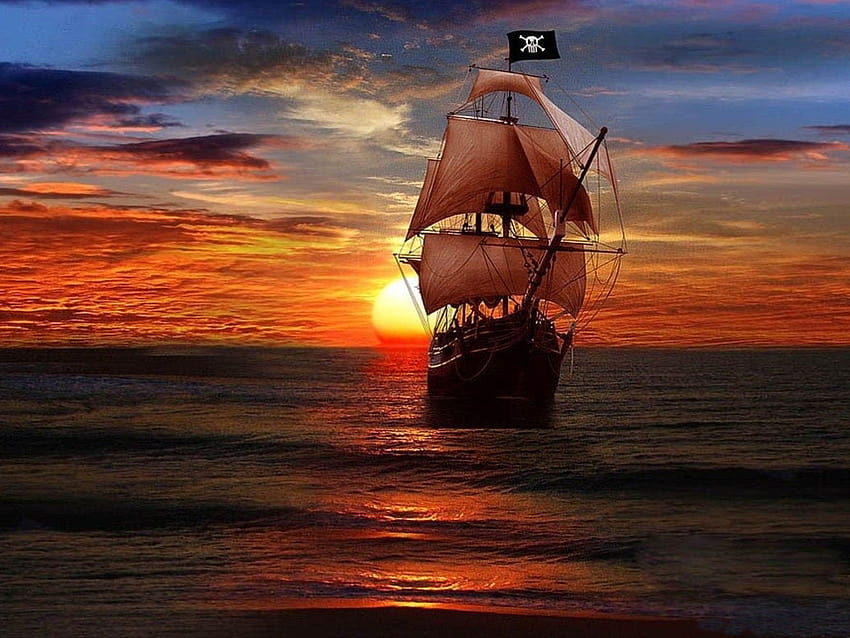 barco pirata de fantasia