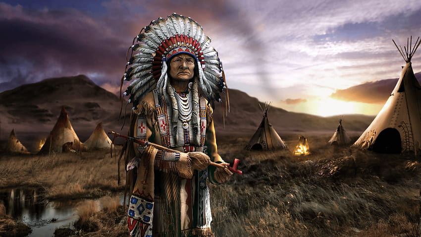 Племе сиукси, лакота HD тапет