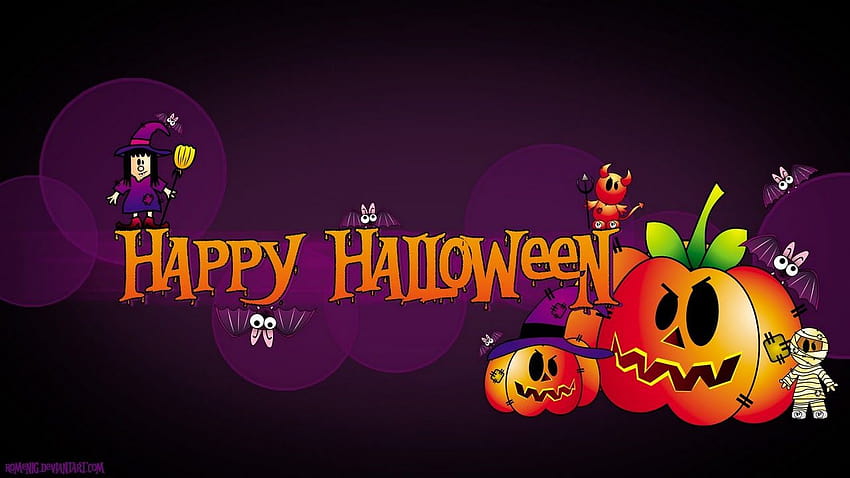 14/10/2015, happy halloween cartoon HD wallpaper