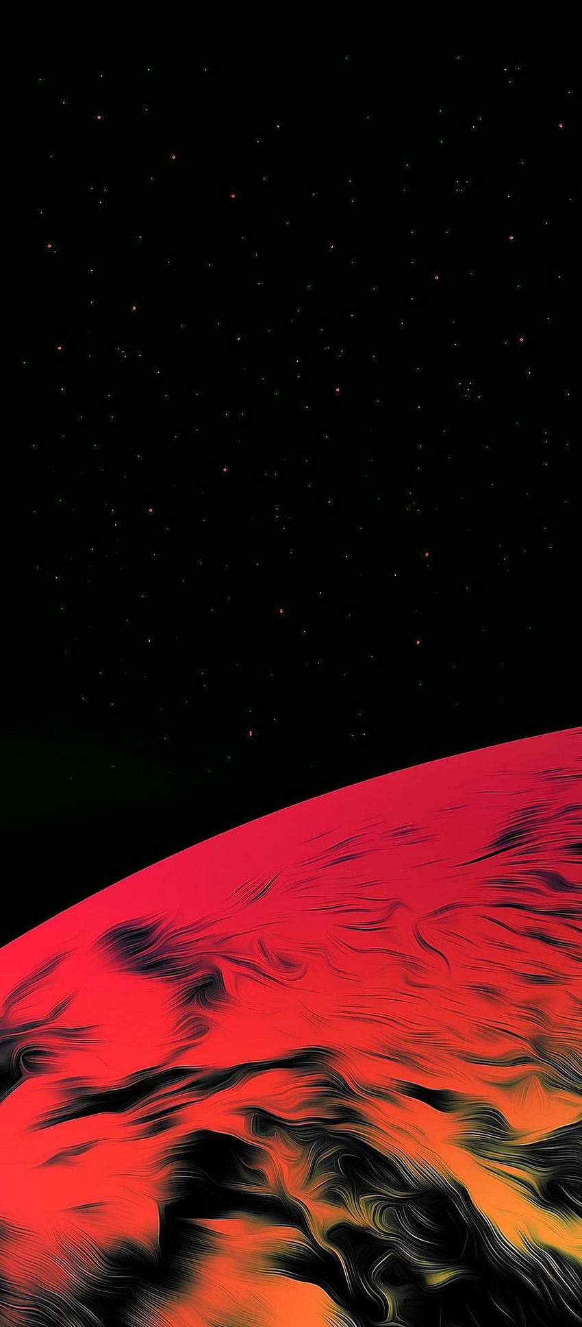 Ruang Planet Merah, 1080x2460 wallpaper ponsel HD