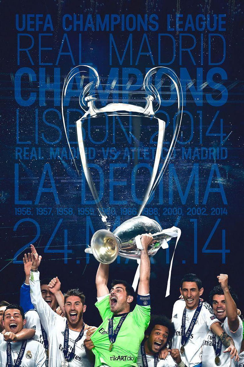Шампионска лига равен, Реал Мадрид шампион HD тапет за телефон