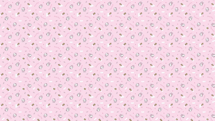 Planos de fundo Pink Kitty Hello Computer Pixels Sanrio Widescreen [1920x1080] para seu celular e tablet papel de parede HD