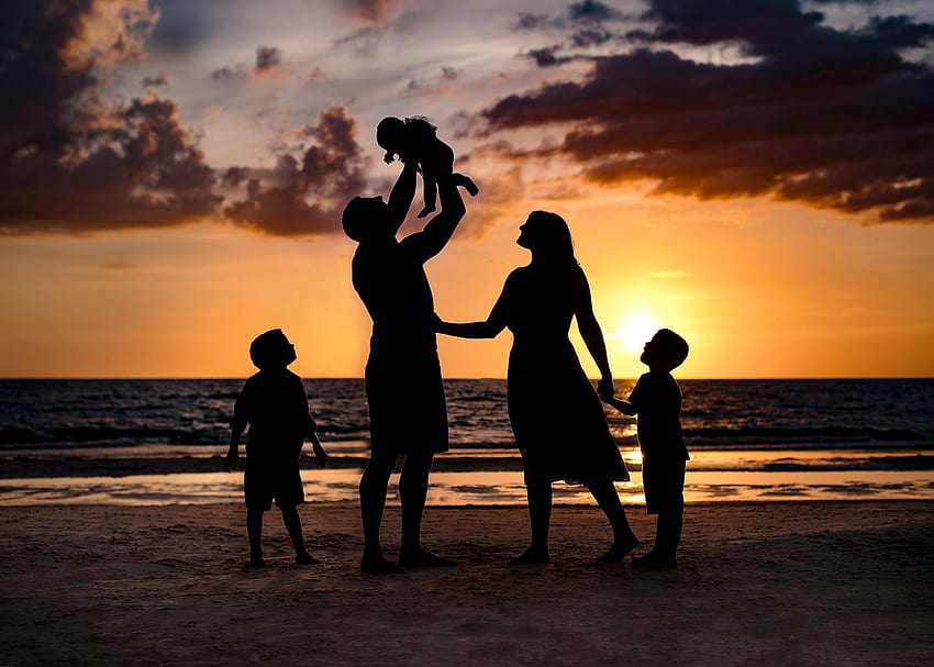 Beach Family, family summer HD wallpaper | Pxfuel