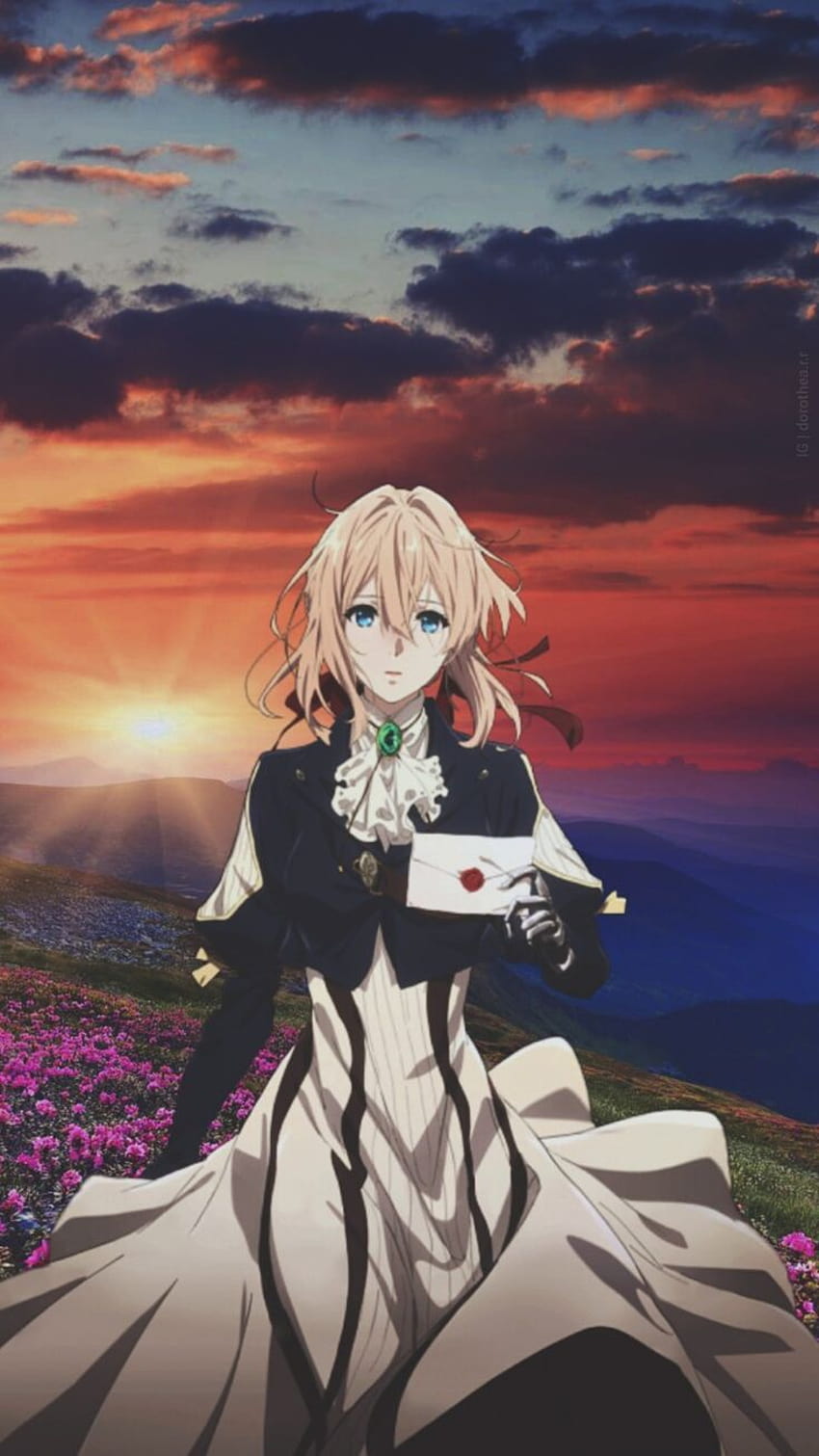 Violet Evergarden, anime x reality HD phone wallpaper
