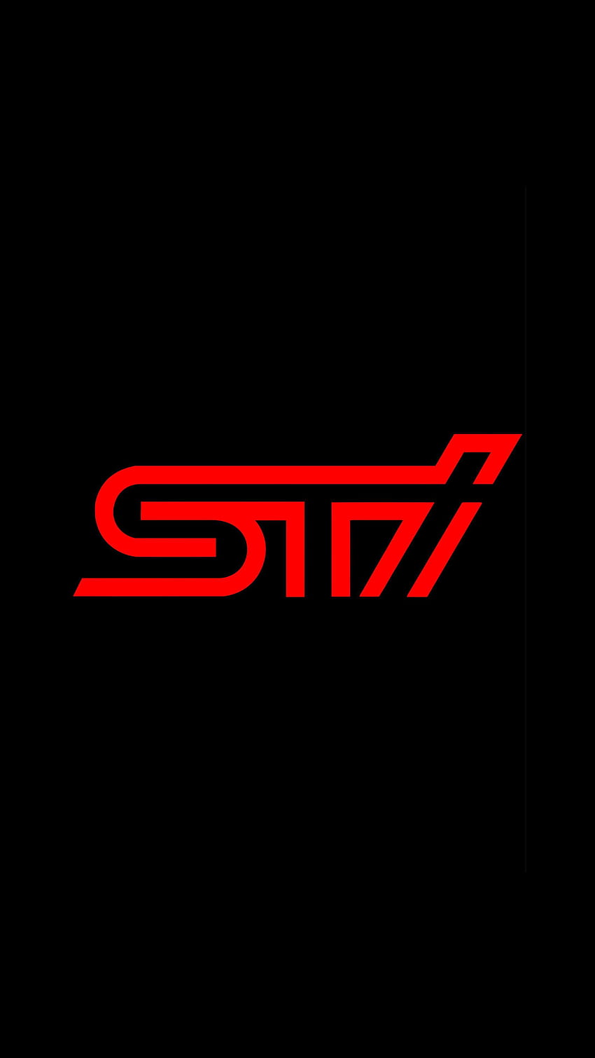 Лого на Subaru Sti, лого HD тапет за телефон