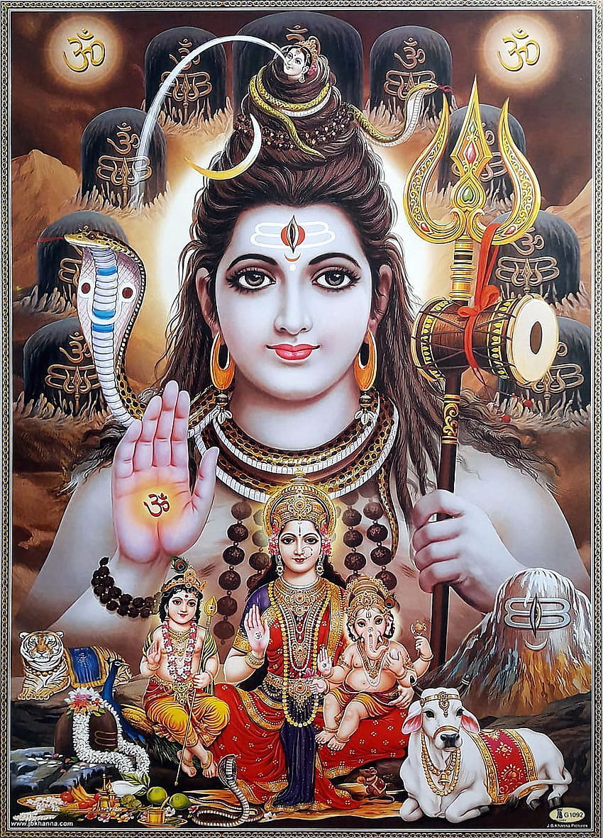 Lord Shiva with Parvati Ganesha Murugan, shiva lord HD phone wallpaper |  Pxfuel