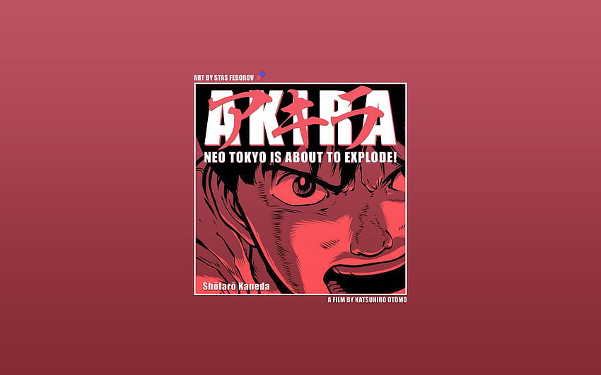 Akira Anime Katsuhiro Otomo Kaneda hop Tipografi Seni Komik Ilustrasi 1980-an, shotaro kaneda Wallpaper HD
