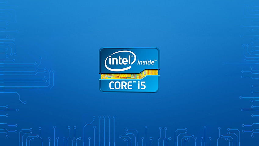 Intel Intel i5 Hitech-Logo, Core i5 HD-Hintergrundbild