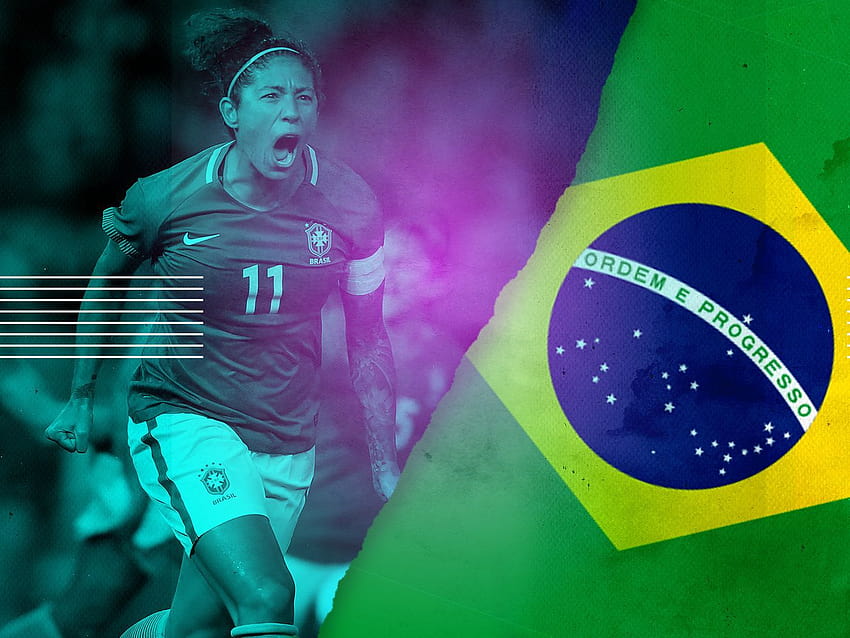 Най-ожесточеният противник на бразилския национален отбор по футбол за жени е сексизмът, бразилският отбор по футбол за жени HD тапет