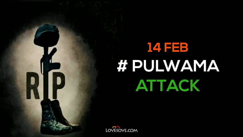 Pulwama Attack 14 lutego 2019 Black ...lovesove, czarny dzień 14 lutego Tapeta HD