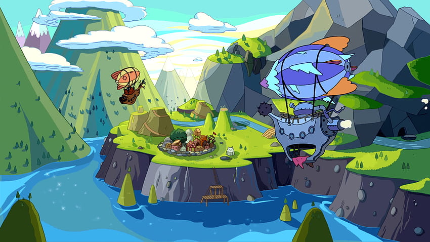 adventure time background scenery HD wallpaper