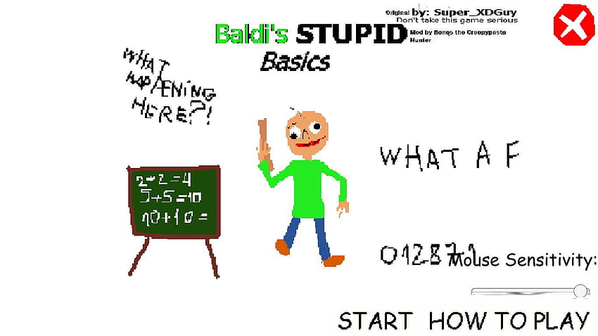 Baldi's Stupid Basics 3D [Baldi's Basics in Education and, baldis basics in education and learning HD wallpaper