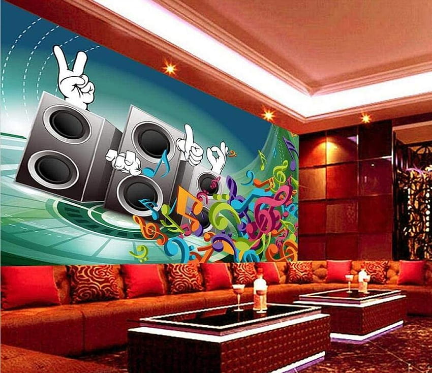 Cool Karaoke Disco Singing Note Bar Ktv Backgrounds Wall, ruang karaoke Wallpaper HD