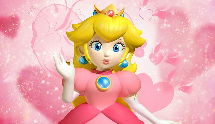 Mario Princesa Peach fondo de pantalla