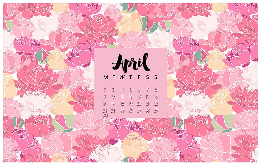 with April 2018 Calendar for PC, iPad and SmartPhone HD wallpaper