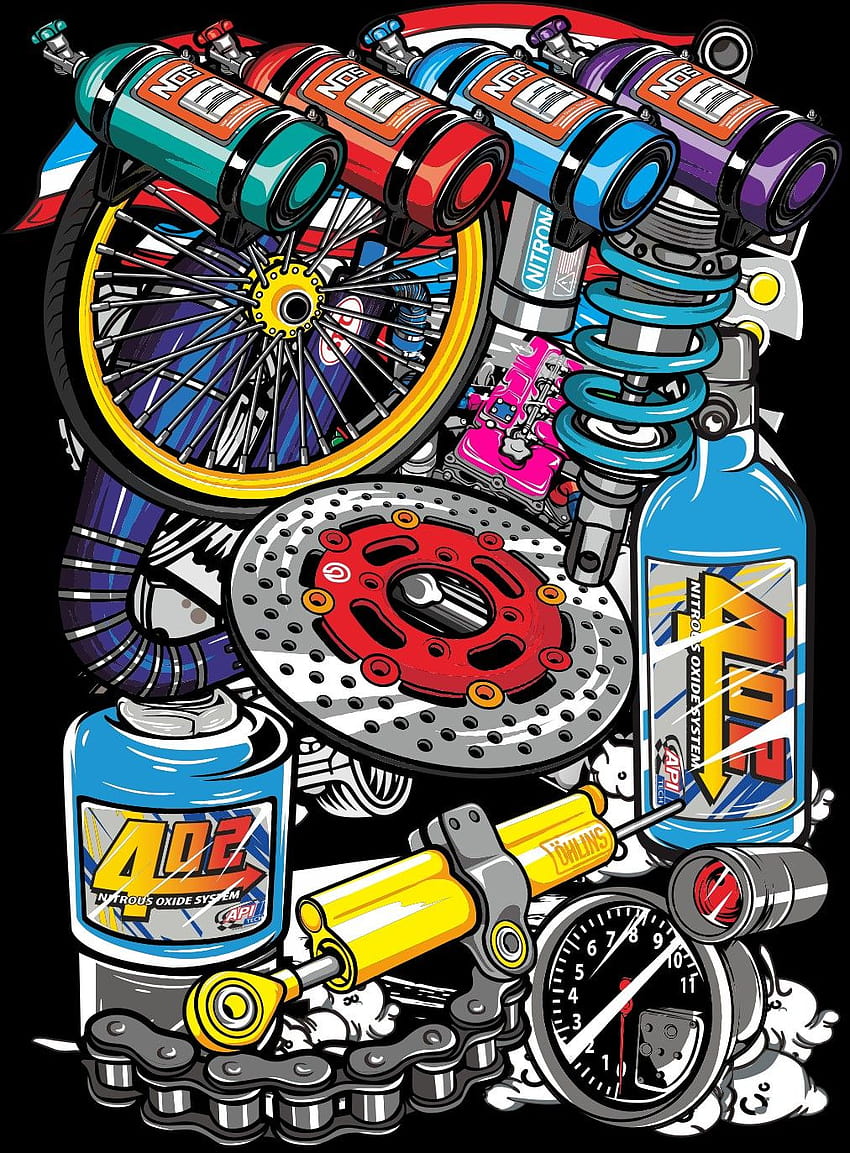 carlos em Logo Racing, logotipo nitroso Papel de parede de celular HD