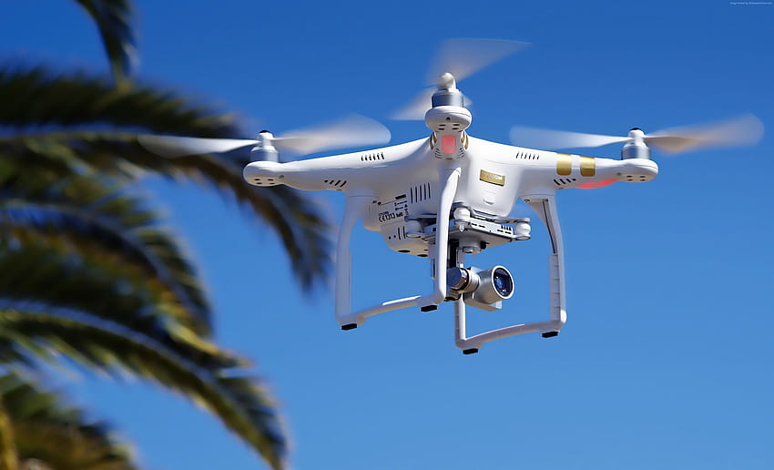 DJI Phantom 3, drone, quadricottero, tramonto, Phantom, droni Sfondo HD