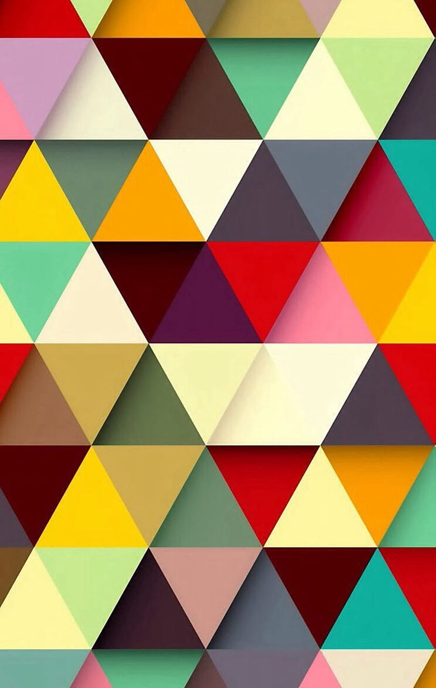 / Triangle Texture / Color Texture / Geometric Pattern, colorful geometric HD phone wallpaper
