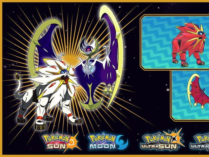 Pok Mon Ultra Sun And Moon Shiny Solgaleo And Lunala To Be