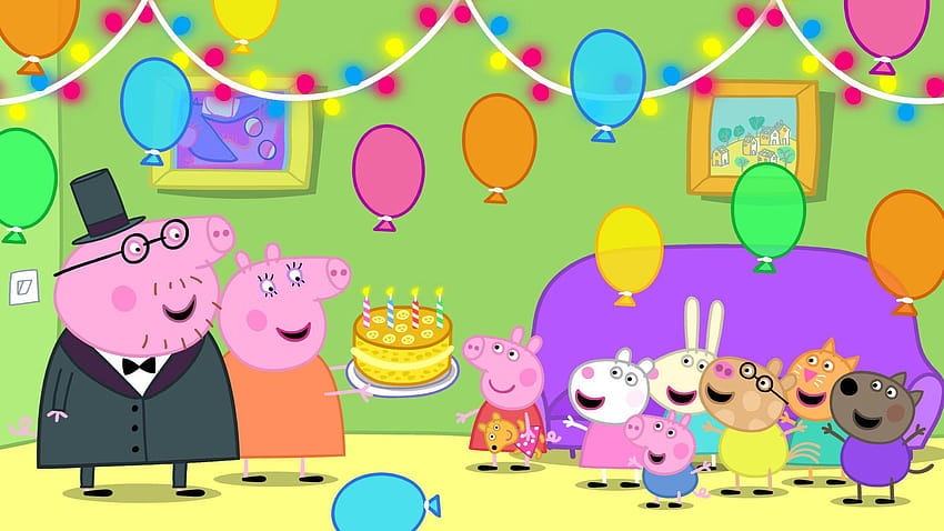 Peppa Pig y s, familia peppa pig fondo de pantalla