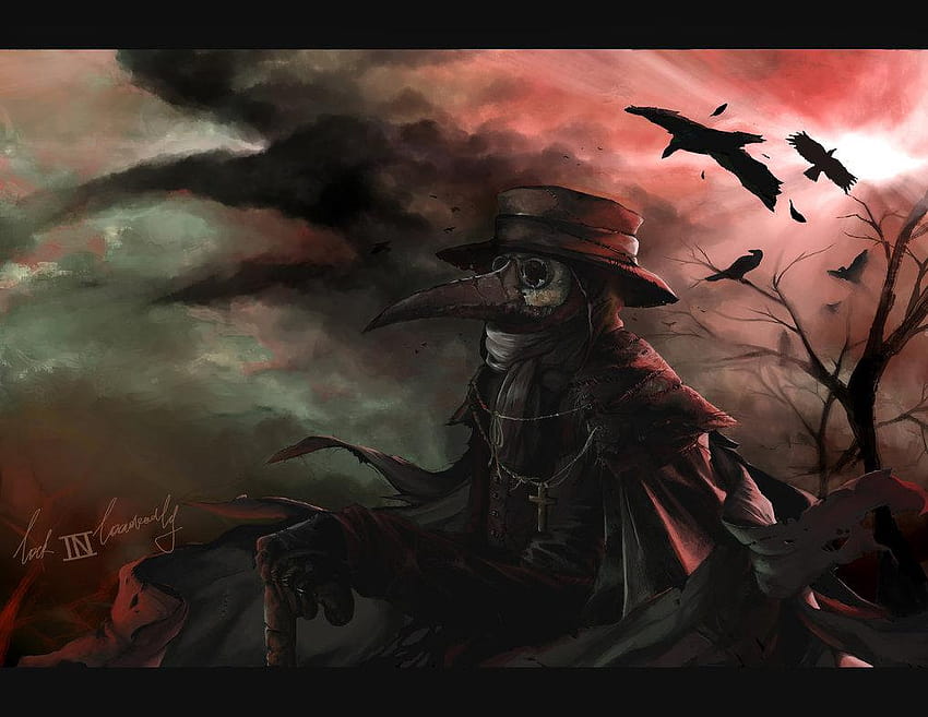 Plague doctor The black death comes by, plague doctor fortnite computer HD wallpaper
