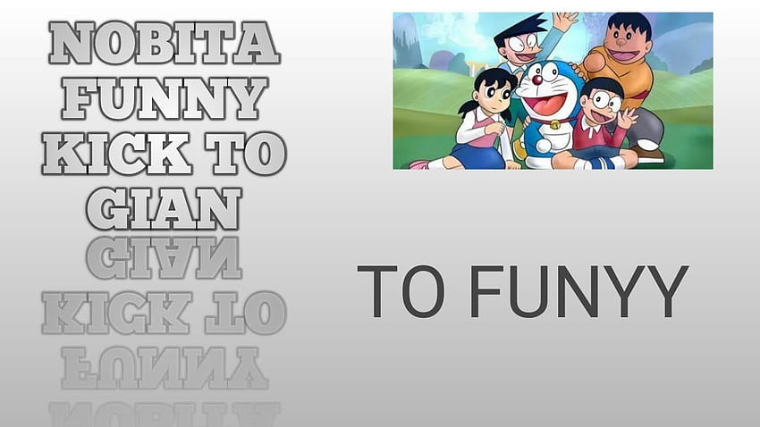Doraemon funny nobita kick to gian HD wallpaper | Pxfuel
