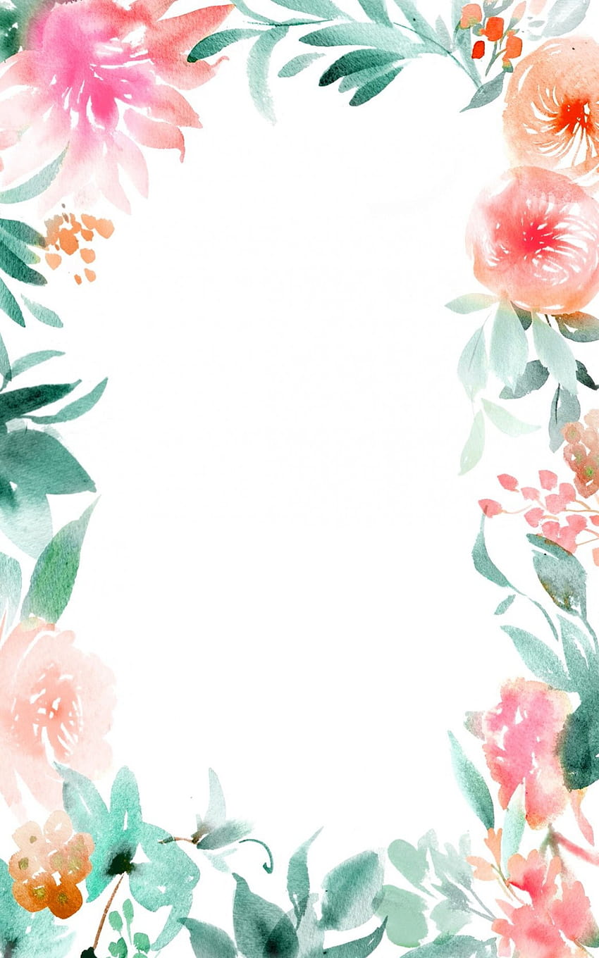 Bunga Indah, desain perbatasan wallpaper ponsel HD