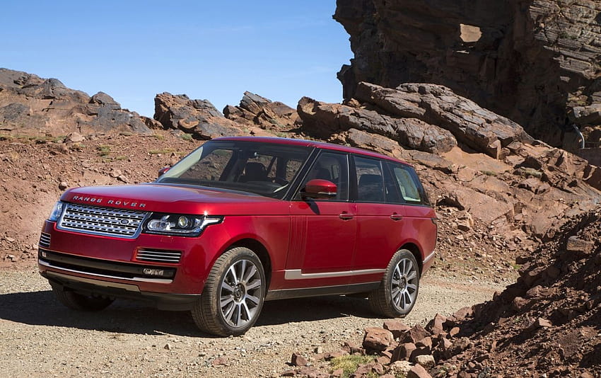2013 Land Rover Range Rover em Marrocos ..., range rover vermelho papel de parede HD