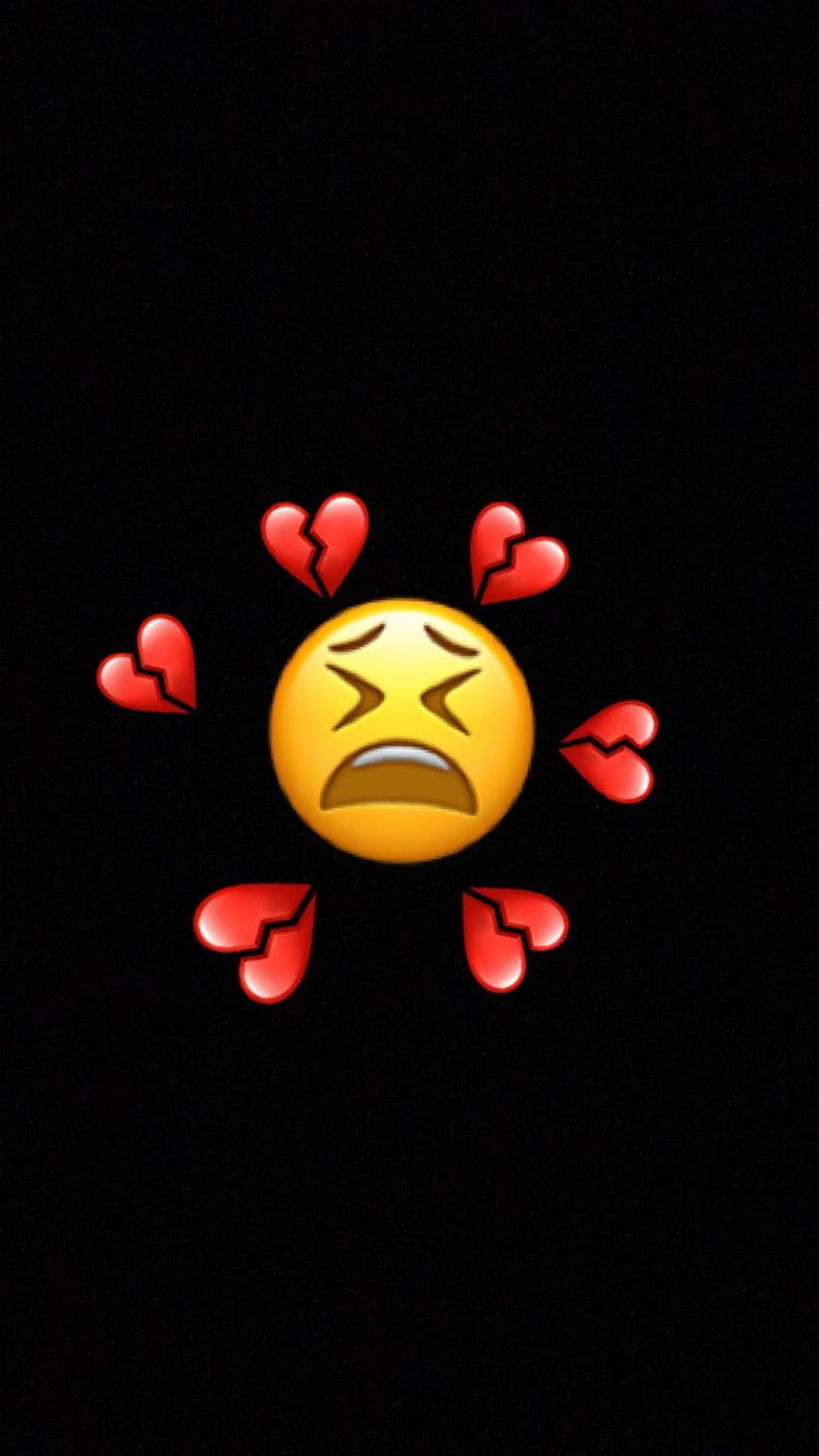 Emoji coeur brisé, iphone emoji triste Fond d'écran de téléphone HD