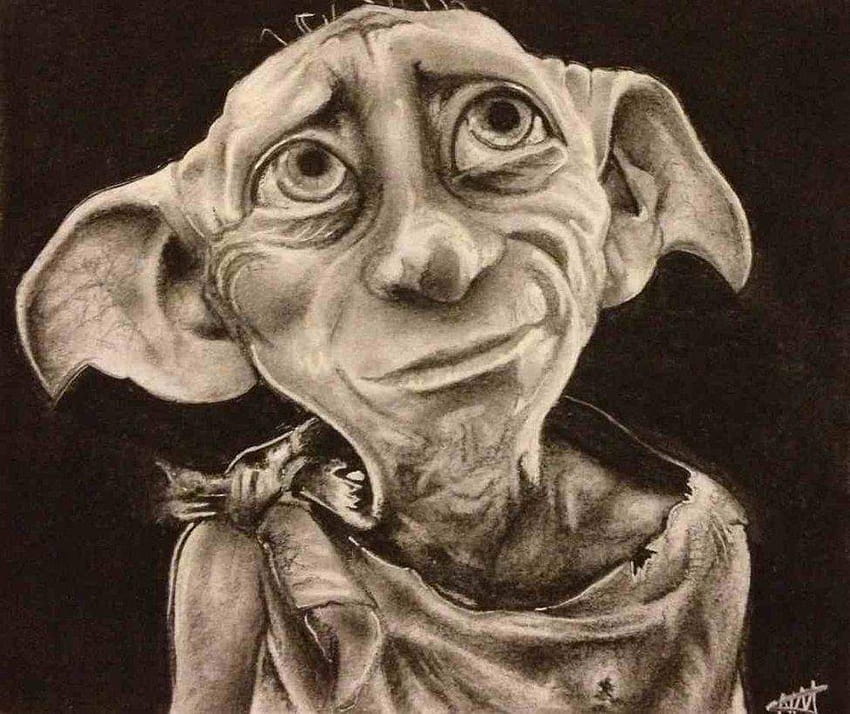 How To Draw Dobby From Harry Potter Step by Step Drawing Guide by Dawn  Harry  potter art drawings Harry potter drawings Harry potter sketch