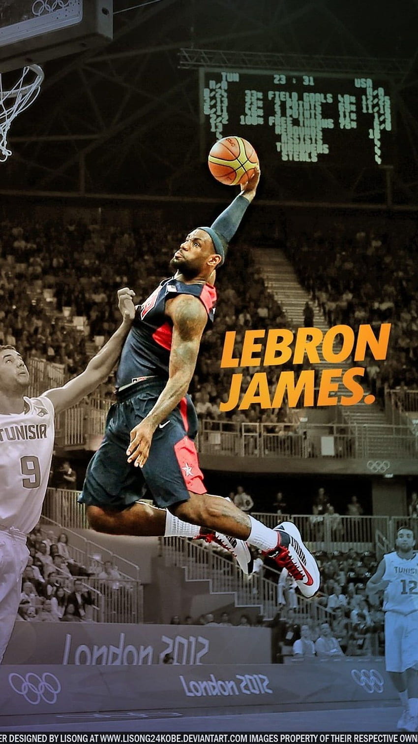 LeBron James, 23, desenho, form, james, lebron, nba, sport, style, HD phone  wallpaper