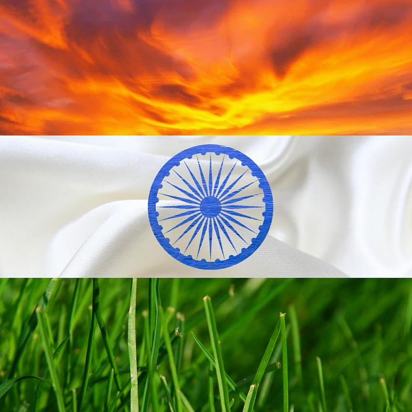 Naturaleza India Bandera, bandera india dp fondo de pantalla del teléfono