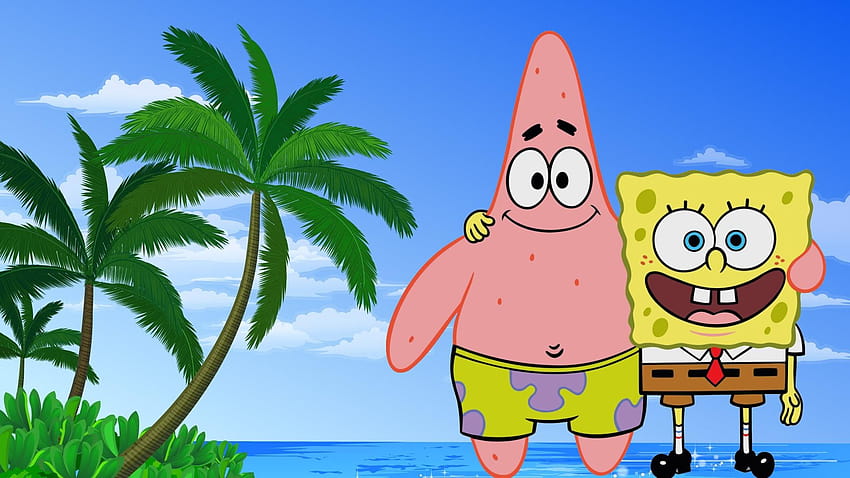 spongebob and friends HD wallpaper