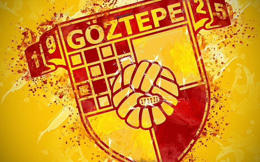 Goztepe SK, paint art, logo, creative HD wallpaper