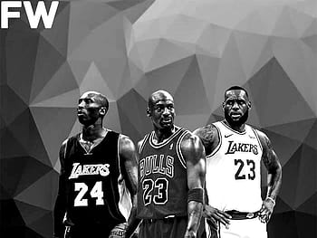 Kobe Bryant, Lebron James & Kevin Durant 24x36 Silk Screen Drawing