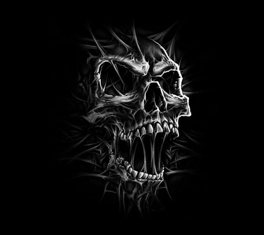 Teschio e ossa Skull Horror Hacking Sfondo HD
