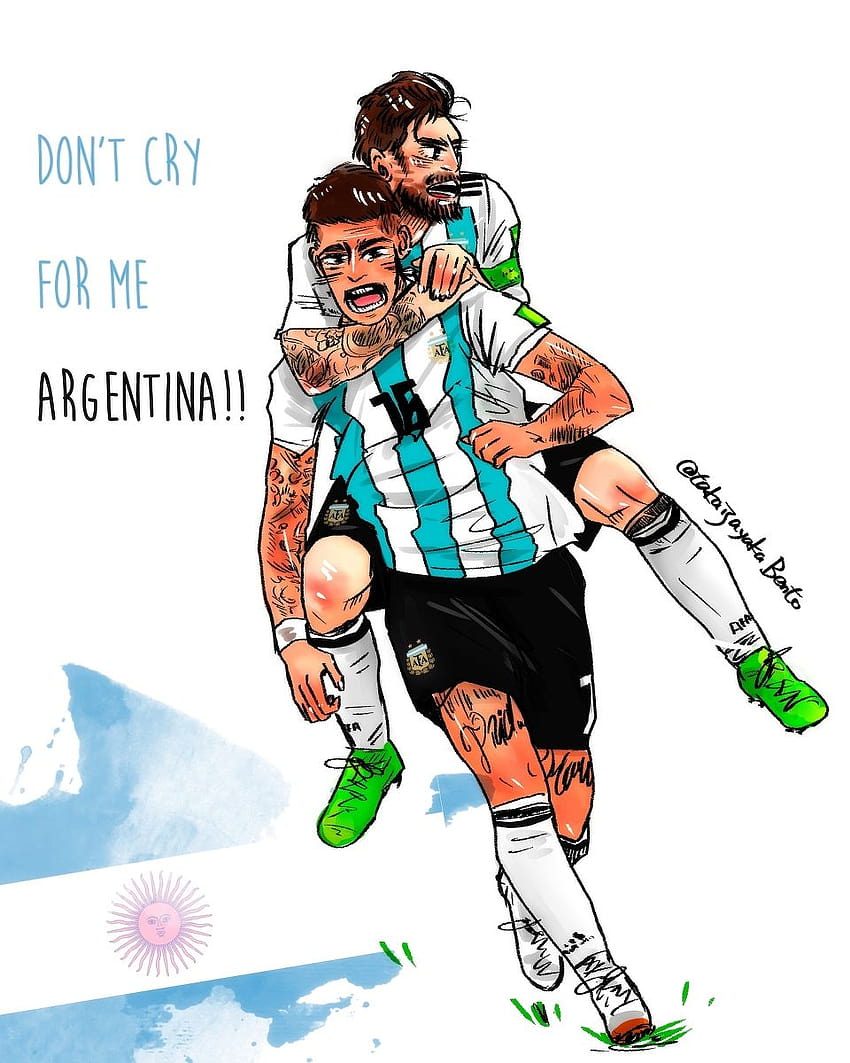 Argentina messi in anime style on Craiyon
