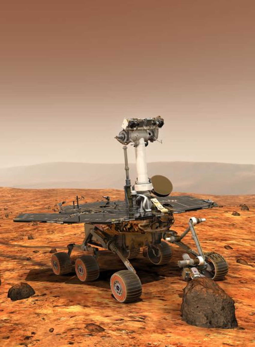 Opportunity Rover навърши 13 години, трябваше да издържи само 90 дни HD тапет за телефон