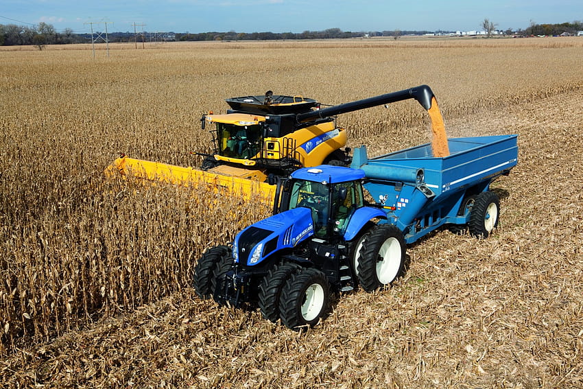 New Holland and Backgrounds, new holland tractor HD wallpaper