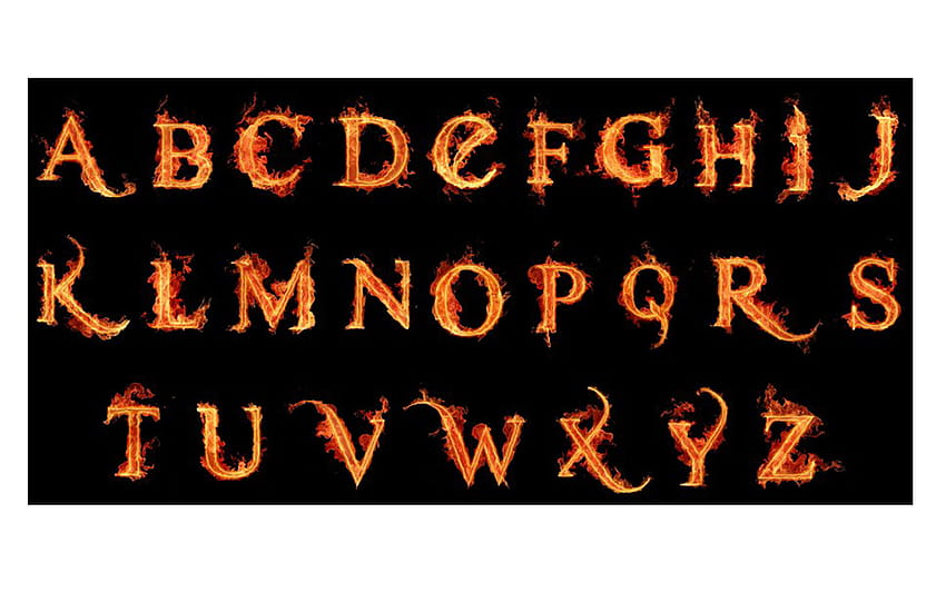 Alphabet On Fire Şeffaf & PNG Clipart, yanan alfabeler HD duvar kağıdı