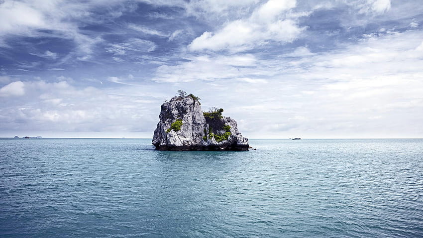 Rocky Islet In Thailand, Asia HD wallpaper