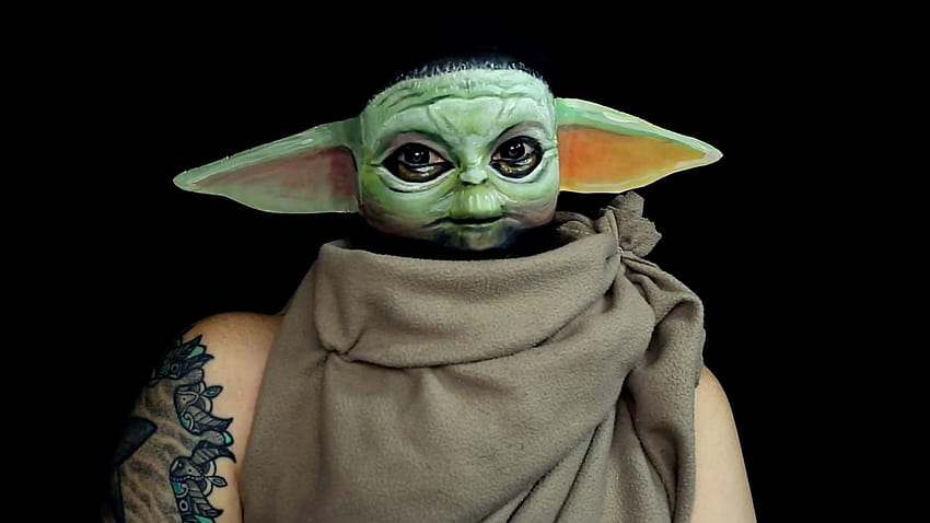 Verwandelt sich in Baby Yoda, das tut sie, mexikanisches Baby Yoda HD-Hintergrundbild