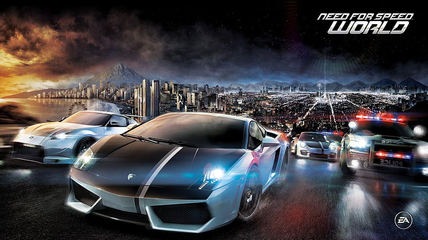 Giocare al gioco Need for Speed ​​World Online in modalità 3D stereo, giochi Need for Speed Sfondo HD