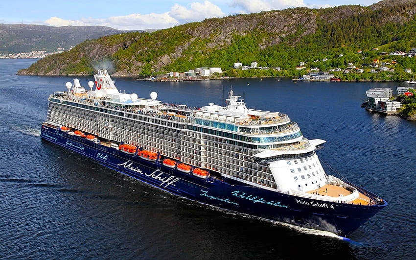 Mein Schiff 4, cruise ship, port, TUI Cruises with resolution 1920x1200. High Quality HD wallpaper