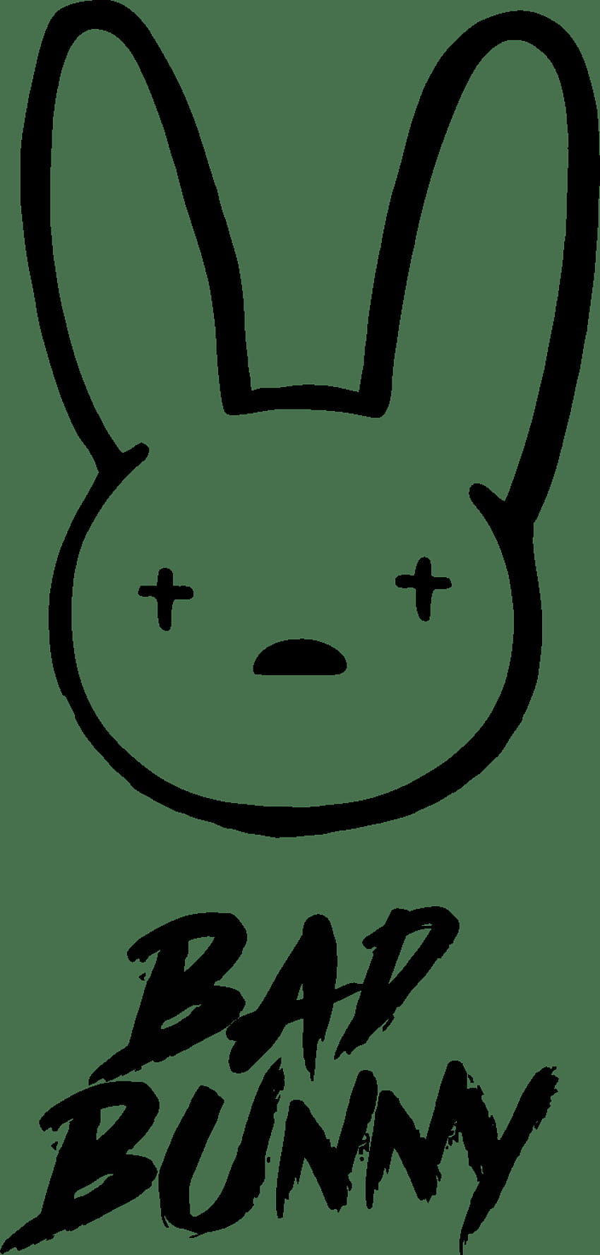 Векторно лого на Bad Bunny, лого на Bad Bunny 2021, лого на Bad Bunny png, лого на Bad Bunny svg клипарти през 2021 г., лого на HD тапет за телефон